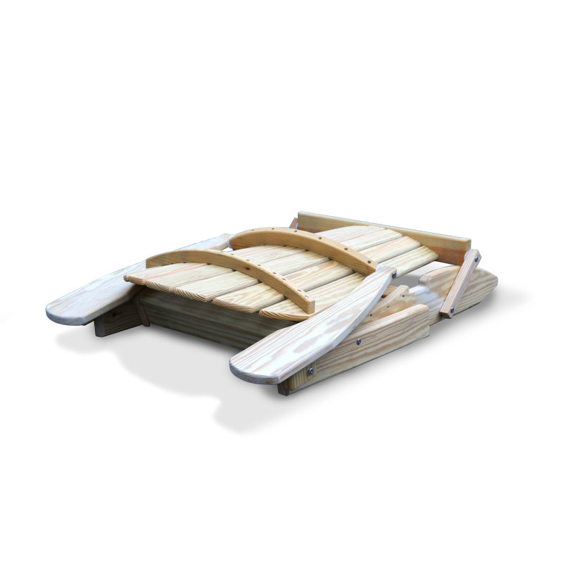 Chaise Adirondack pliante en bois massif Adalia