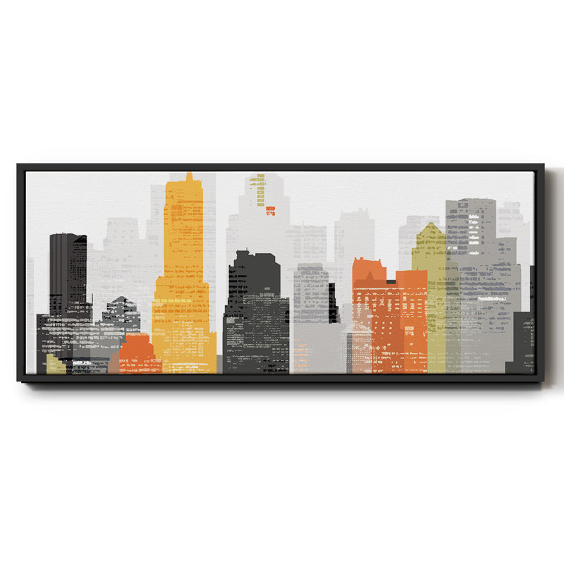 Element City- Framed Canvas