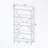 5-shelf Bookcase with Metal Frame-1313600622