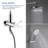 Circular Complete Shower System with Rough in-Valve-86464544