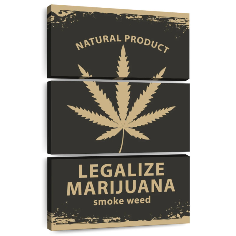 Campagne Senne Marijuana, H 57 po x l 36 po