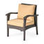 Chaise de patio extérieure imperméable 4Pc Pe - Brun + brun clair, fer, imperméable
