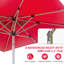 Parasol de patio rectangulaire avec manivelle et fonction d'inclinaison (base non incluse)-1240940714