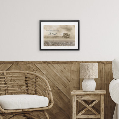 Make It Perfect Landscape, reproduction encadrée sous verre, design par Lori Deiter