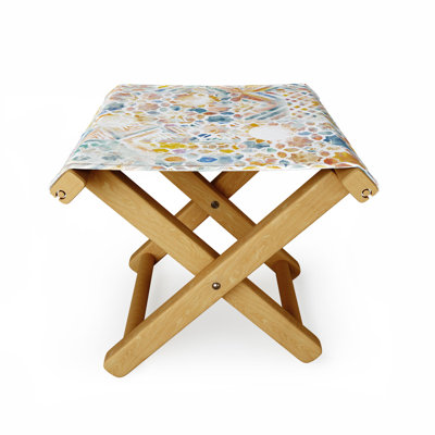 Jacqueline Solid Wood Accent Stool