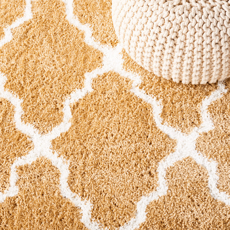 Berber Shag Performance Geometric Rug, Square 7'