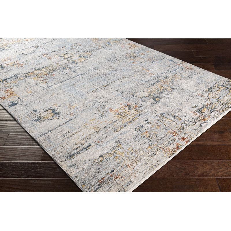 Tapis gris clair / bleu marine Admiranda, Rectangle 2 pi x 3 pi