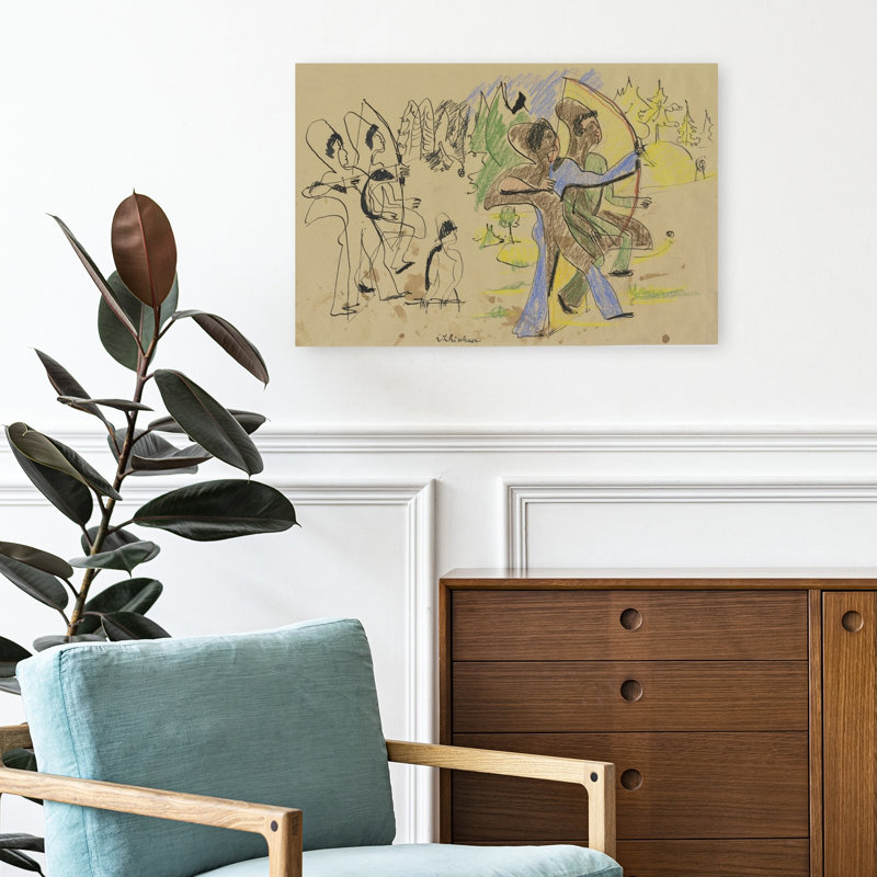 Archers, C.1935 Abstract Contemporary Wall Art Print, 40.64cm H x 60.96cm W