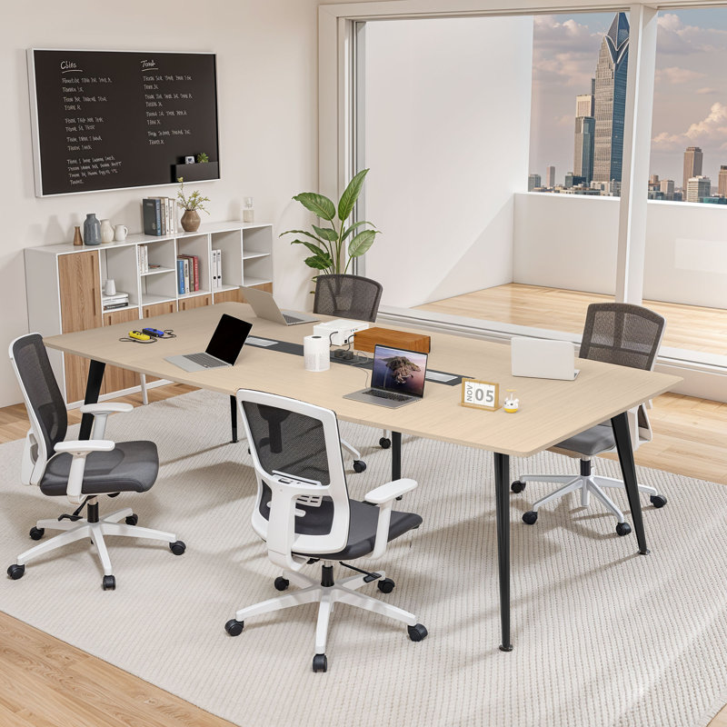 89.7'' Boat Shaped Conference Table