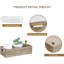 Porte-papier hygiénique en bois rustique, décor de salle de bain de ferme, panier de réservoir de toilette, contenant de rangement décoratif (gris rustique)