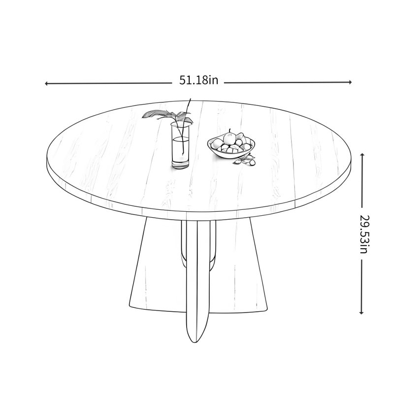 Table de salle à manger French French, Noir
