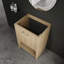 Meuble-lavabo autoportant de 24 po en contreplaqué de chêne - Meuble élégant avec porte pratique à fermeture en douceur