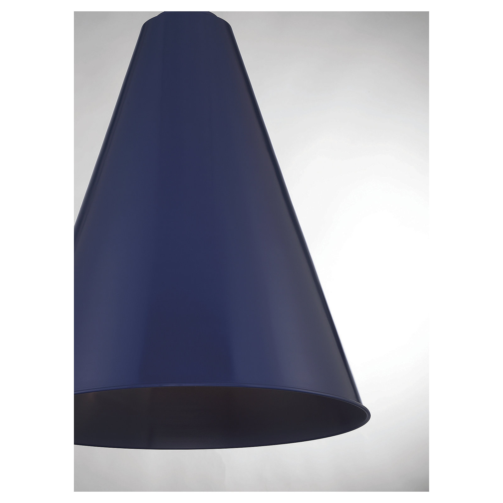 Grenadine Single Light Metal Dimmable Pendant, Navy Blue