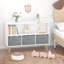 Bibliothèque pour enfants avec tiroirs en tissu pliables, présentoir à livres pour enfants, armoire de rangement pour jouets-129677189