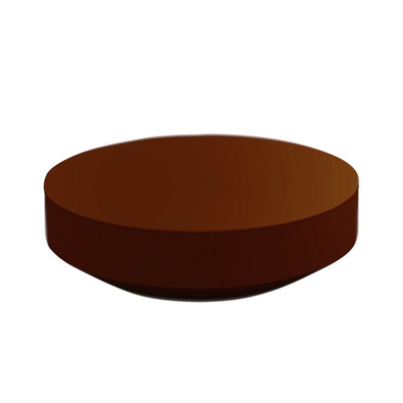 Vela Plastic Coffee Table, Bronze, 47.25"