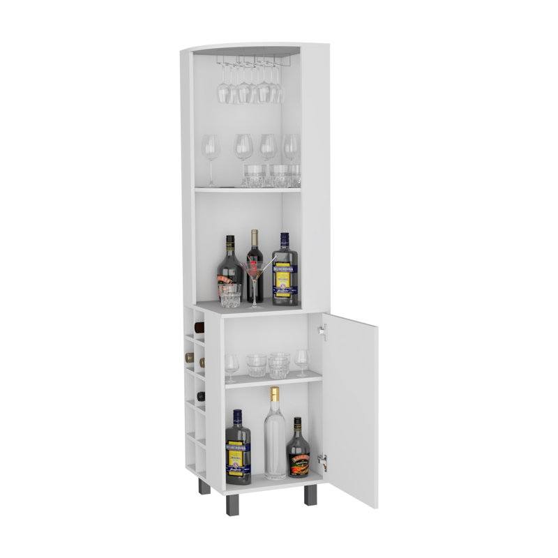 Melia-Teevan 17.7'' Bar Cabinet, White