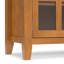 Buffet en bois massif de 54 po de largeur avec portes en verre trempé et 6 tiroirs Artisan-1482452370
