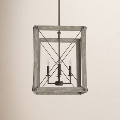 Agnes 4 - Light Dimmable Lantern Square / Rectangle Chandelier