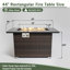 Foyer de table 44 "au gaz propane