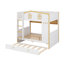 Lit superposé en bois avec lit gigogne, cadre de lit superposé avec tablettes, fenêtre, garde-corps-1883039532