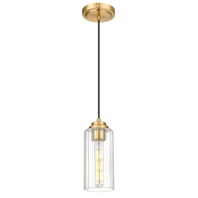 9" Dimmable Pendant Light, Gold, 1 Light