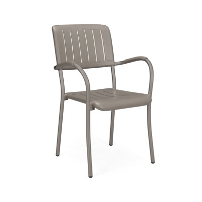 Ooper Stacking Patio Dining Armchair with Cushion