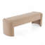 Élégant et simple banc de repose-pieds en forme de chameau clair