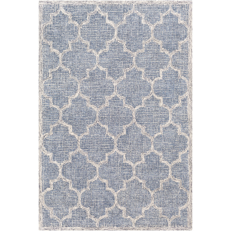 Grenoble Hand Tufted Geometric Indoor Rug, Rectangle 4' x 6'