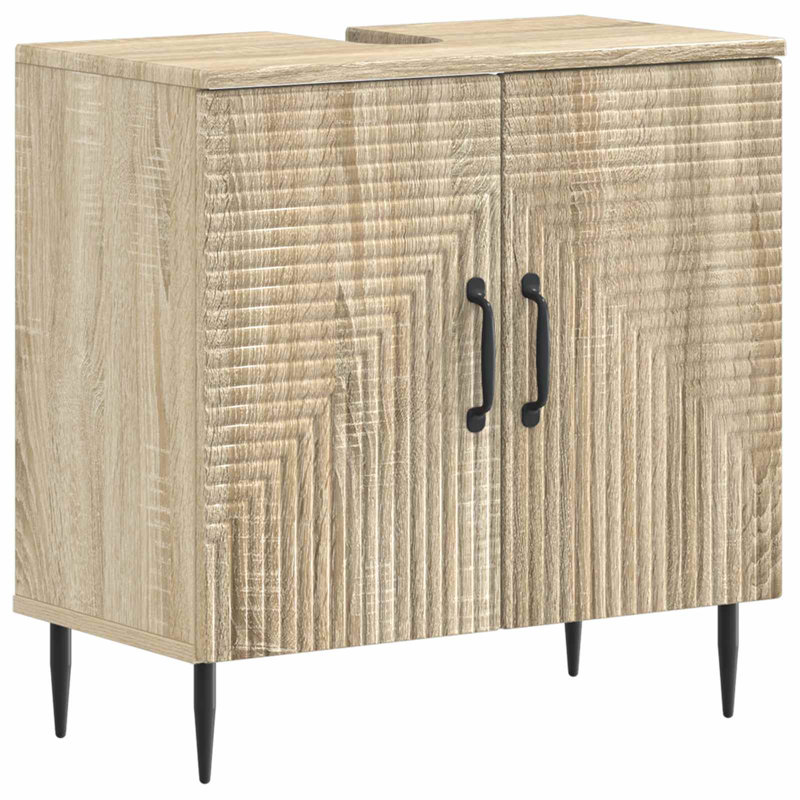 Bathroom Storage Furniture Set, Sonoma Oak