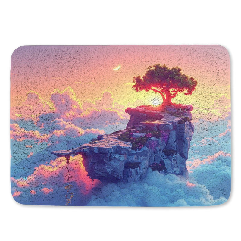 Deptula Microfiber / Microsuede Non-Slip Bath Mat, 17"W x 24"L