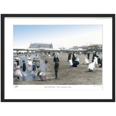 Southport, The Sands 1902 by Francis Frith - Single Picture Frame Print