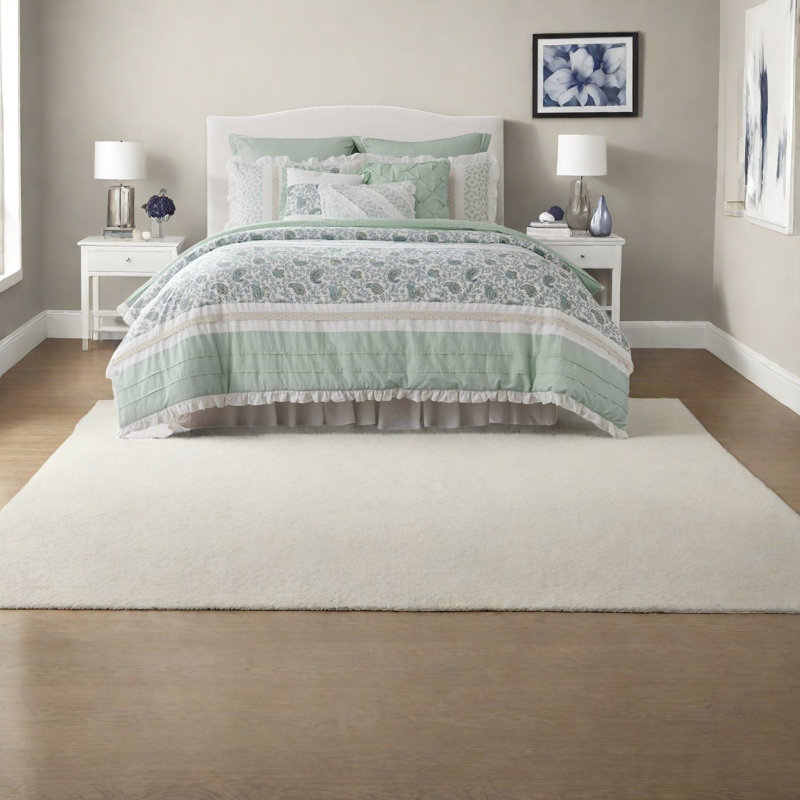 Ensemble de literie élégant en percale de coton 9 pièces, Aqua Comfort For Cal King