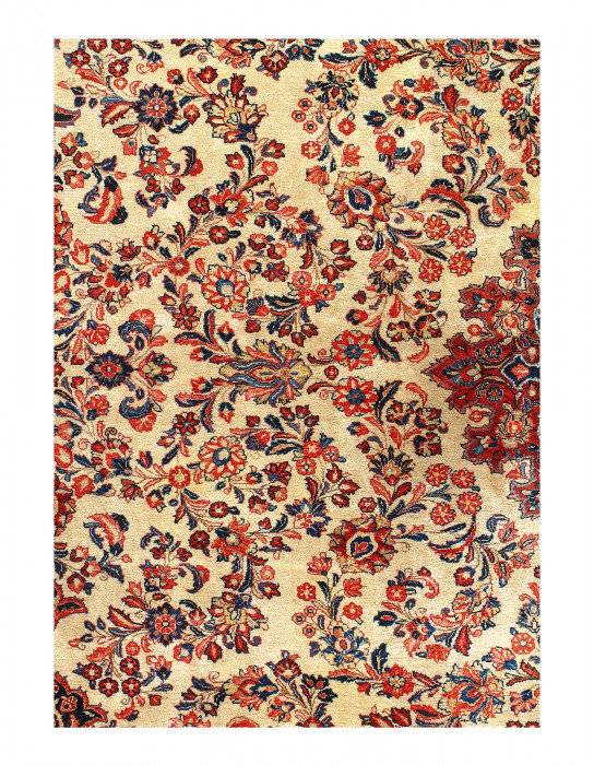 One-of-a-Kind 11'4'' X 11'9'' Area Rug in Ivory
