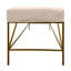 Banc rembourré en tissu Chatia