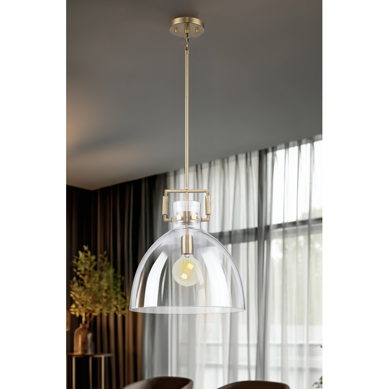 Miami 1 - Light Dome Pendant, Antique Gold