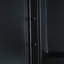 Armoire à pharmacie murale avec cadre en métal noir 31 x 21 po avec miroir