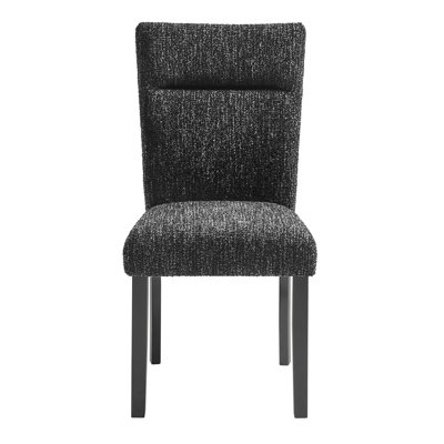 Chaise de salle à manger extra noire 2pk