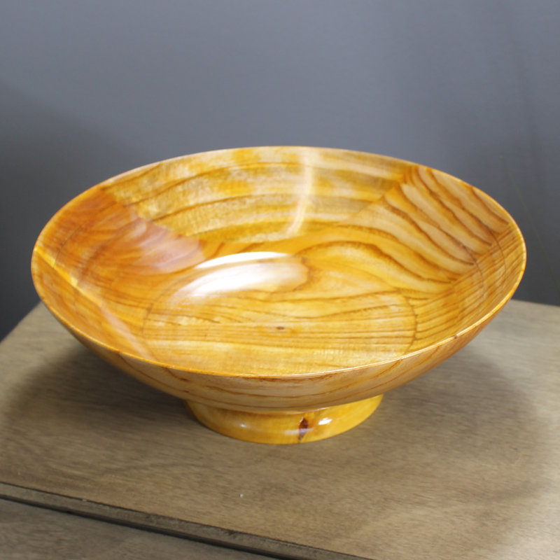 Elegant Hand-Carved 12" Rosewood Decorative Fruit Bowl