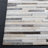 Sechrist Hand Woven Leather/Felted Cloth Abstract Rug in Gray/Ivory-1468576271