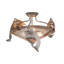 Rustic Lodge 3 - Light Semi Flush Mount