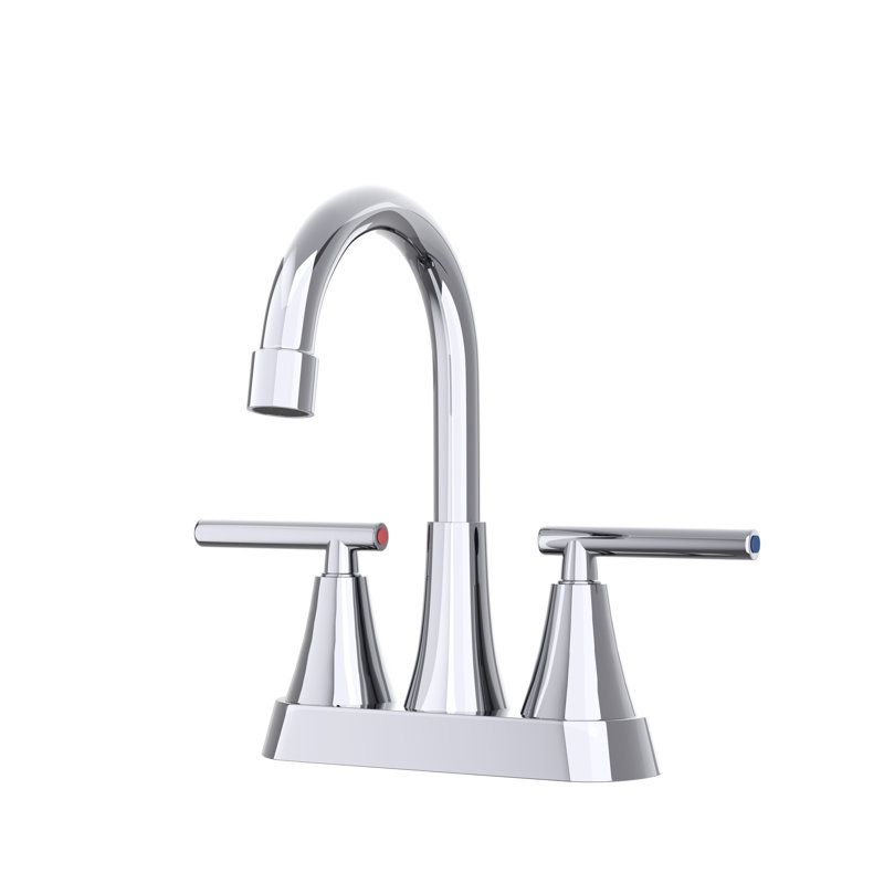 2 Bathroom Sink Faucet, 8.08" Height, , , Ss304 Stainless Steel & Zinc Alloy Build, Abs Handles, Pull-Out Feature, Ceramic Cartridge, 1.2 Gpm Flow, 360 Swivel Spout, Deck Mounted With Plate, Stain