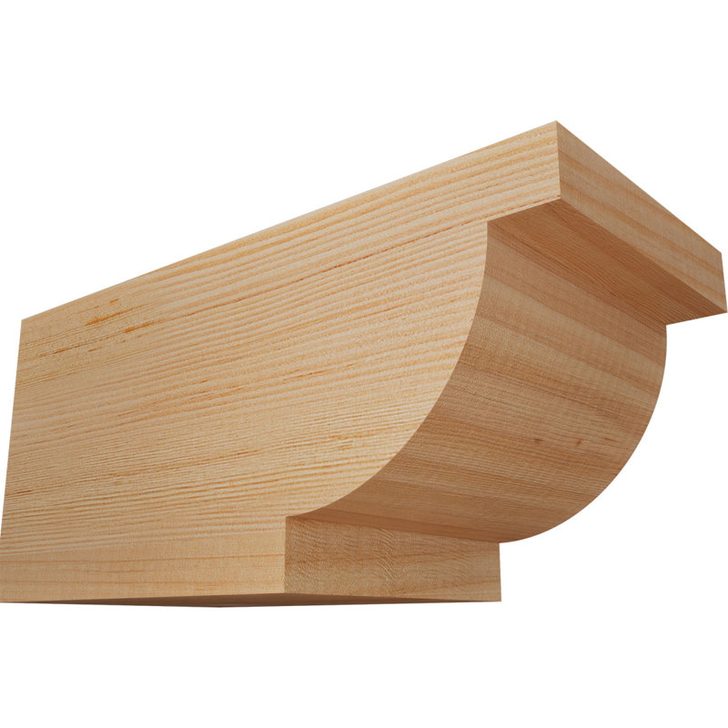 Queue Alpine, Sapin de Douglas, H 6 po x l 12 po x P 5,5 po