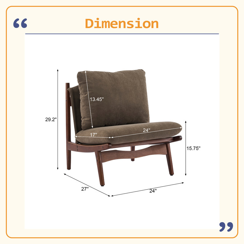 Chaise d'appoint avec structure en bois naturel, ensemble de 2, Espresso