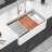 White Ceramic Double Bowl Farm Sink 33 Inch Workstation - , Space, To And Stains White, For Kitchen