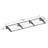 Palram - Canopia Neo 13' W x 3' D Polycarbonate Polymer Stationary Slope Door and Window Awning Gray/Diffused Clear-94128939