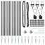 Fence Posts With Spike 13 Pcs Diameter32 Mm Galvanised Steel-2001151223-2001151228