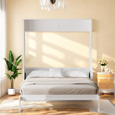 Grands lits escamotables grand format, bureau moderne en bois aggloméré pour petite maison