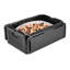 Boîte chaude de 42 pintes pour la restauration, 1 porte-casserole isotherme à chargement par le haut - Peut contenir 1 grande casserole profonde de 8 po, pliable, en plastique EPP noir avec poignées, portatif, pour buffet
