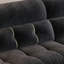 Canapé modulaire en chenille noire-633165450