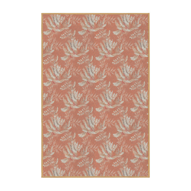 Tapis rose clair / ivoire Power Loom, Rectangle 5 pi x 7 pi